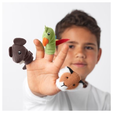 Набор кукол на палец TITTA DJUR - 3 IKEA Набор кукол на палец TITTA DJUR (ИКЕА TITTA DJUR) 10159278 фото - 3