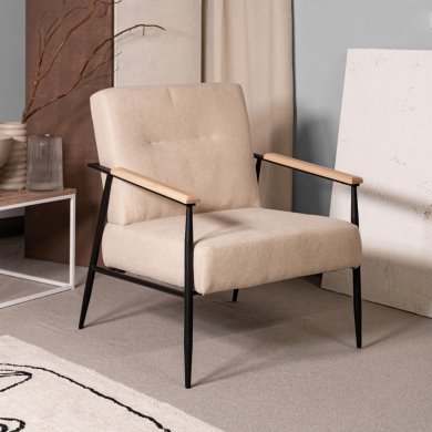 Кресло мягкое Homla VELUDO Бежевый 213191 фото - 5