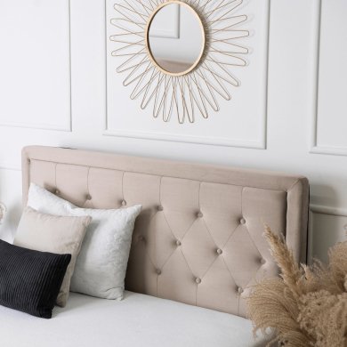 Ліжко Mebel Elit CROS Welur 140x200 см Бежевий - 8 Ліжко Mebel Elit CROS Welur 140x200 см Бежевий ME.CROS/140/BZ/V/LOZZPOJ фото - 8