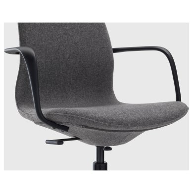 IKEA Офісне крісло LANGFJALL Темно-сірий (ИКЕА ЛАНГФЬЯЛЛ) 29178074 фото - 4
