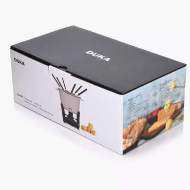 Набор для фондю Duka SCANDI 1,3 л | Кремовый / Черный 2220453 фото - 4