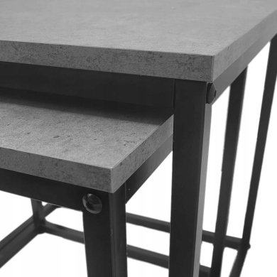 Комплект журнальных столов Kontrast SK101B 2 шт Бетон - 6 Комплект журнальных столов Kontrast SK101B 2 шт Бетон 6.06.28191 фото - 6