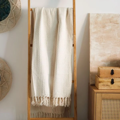 Плед Homla VAFFEL 130x170 см Экрю 214656 фото - 5