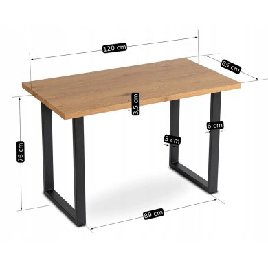 Обеденный стол Mebel Elit ALTE Дуб золотой - 11 Обеденный стол Mebel Elit ALTE Дуб золотой ME.ALTE/DZ/S фото - 11