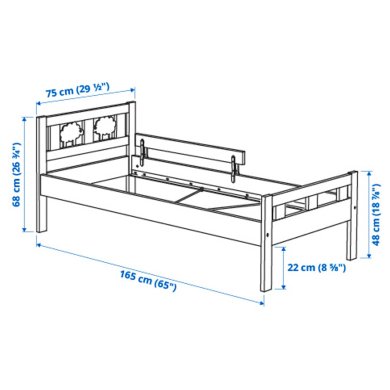 Кровать детская KRITTER - 4 IKEA Кровать детская KRITTER (ИКЕА KRITTER) 69185435 фото - 4