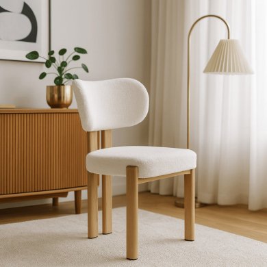 Обідній стілець Mebel Elit GRENADA Boucle Кремовий ME.GRENADA/KR/D/TB/K фото - 5