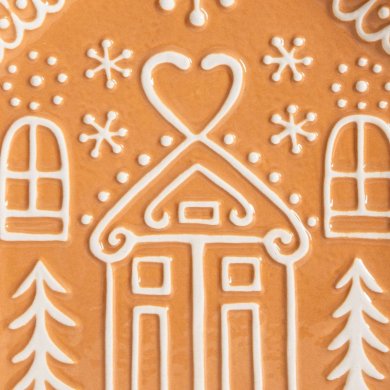 Сервірувальне блюдо Homla LOKKA 23x21,5 см Коричневий 242671 фото - 2