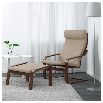 Крісло-качалка POANG Бежевий - 7 IKEA Крісло-качалка POANG Бежевий (ИКЕА ПОАНГ) 79197758 фото - 7