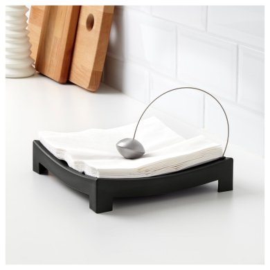 Салфетница KNYCK Черный - 2 IKEA Салфетница KNYCK Черный (ИКЕА КНЮКК) 80045448 фото - 2