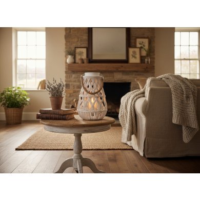 Подсвечник-фонарь Garden Line 27x42 см Белый ILS3117 фото - 2