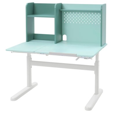 Стільниця з полицею BERGLARKA 100х70 см Бірюзовий - 2 IKEA Стільниця з полицею BERGLARKA 100х70 см Бірюзовий (ИКЕА БЕРГЛАРК) 80579964 фото - 2