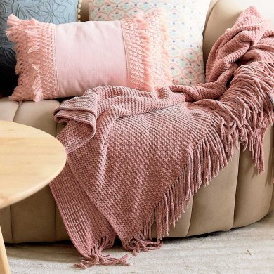 Плед Homla CHENILLE 130x170 см Розовый 218475 фото - 7