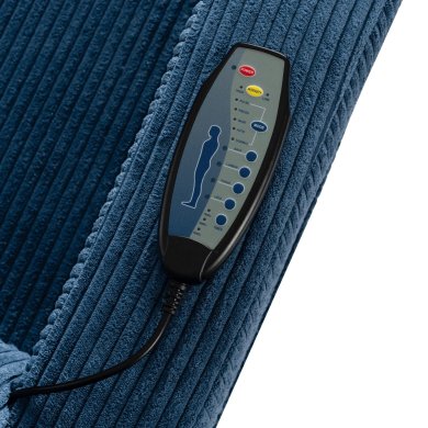 Кресло мягкое раскладное массажное с реклайнером Mebel Elit SEBASTIAN Velvet Синий ME.SEBASTIAN/GR/SZTR/FW фото - 13