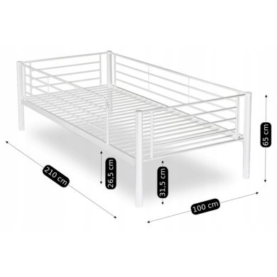 Двоярусне ліжко Mebel Elit RODEZ 90х200 см Білий - 9 Двоярусне ліжко Mebel Elit RODEZ 90х200 см Білий ME.RODEZ/90/B/LOZP фото - 9