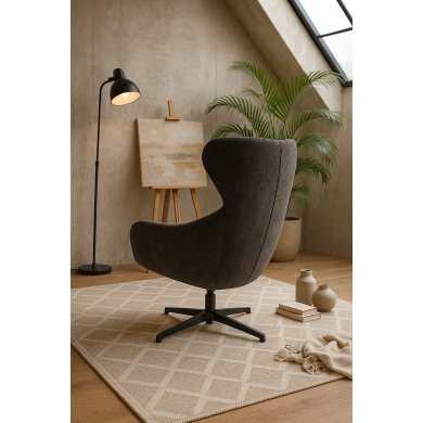 Кресло мягкое поворотное Kontrast FELIX Темно-серый 5.01.84052 фото - 8