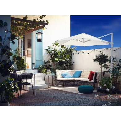 Садове крісло JUTHOLMEN Сірий - 3 IKEA Садове крісло JUTHOLMEN Сірий (ИКЕА JUTHOLMEN) 40452189 фото - 3