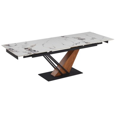 Розкладний обідній стіл Mebel Elit REX BIG Білий - 2 Розкладний обідній стіл Mebel Elit REX BIG Білий ME.REX/B/D/CER/S180-240 фото - 2