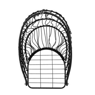 Підвісне крісло-кокон зі складаним кошиком Garden Line ERIS Чорний - 6 Підвісне крісло-кокон зі складаним кошиком Garden Line ERIS Чорний FAT0916 фото - 6