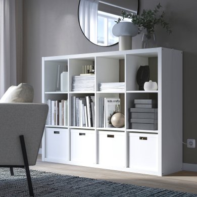 IKEA Стеллаж KALLAX Белый (ИКЕА КАЛЛАКС) 10409932 фото - 13