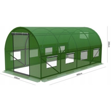 Парник теплиця Garden Line NEW 4x2,5x2 м Зелений TUN3069 фото - 12