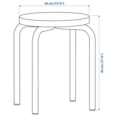 Табурет DOMSTEN Фиолетовый - 4 IKEA Табурет DOMSTEN Фиолетовый (ИКЕА ДОМСТЕН) 60554380 фото - 4