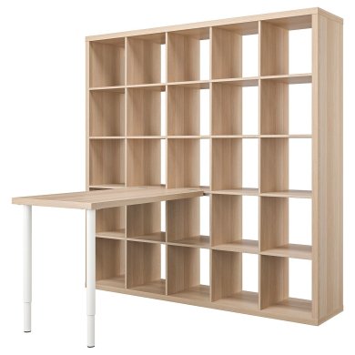 IKEA Стеллаж с столом KALLAX/LINNMON Дерево (ИКЕА КАЛЛАКС/ЛИННМОН) 19481693
