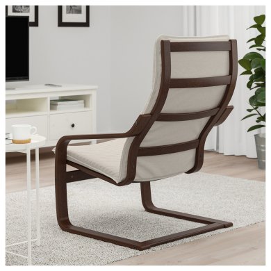 Крісло-качалка POANG Світло-бежевий - 5 IKEA Крісло-качалка POANG Світло-бежевий (ИКЕА ПОАНГ) 29240797 фото - 5