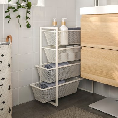 IKEA Каркас стеллажа JONAXEL Белый (ИКЕА ЙОНАКСЕЛЬ) 10429992 фото - 2