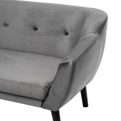 Диван Signal BERGEN Welur 2 Серый - 3 Диван Signal BERGEN Welur 2 Серый BERGEN2V14-venge фото - 3