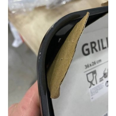 IKEA УЦІНКА Сковорода-гриль GRILLA 36х26 см Чорний brak/60587168 фото - 3
