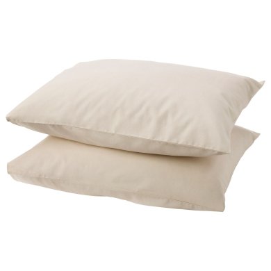 IKEA Комплект наволочок DVALA 50х60 см 2 шт Бежевий (ИКЕА DVALA) 30357244