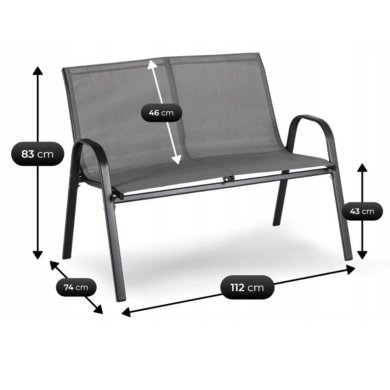 Комплект садовой мебели Mebel Elit MINNESOTA Серый ME.MINNESOTA/P/T/OGR/ZES фото - 11