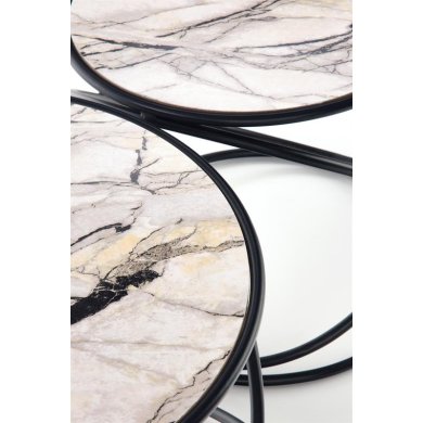 Комплект журнальных столов Halmar SUSANNA Marmur 2 шт Белый V-CH-SUSANNA-LAW фото - 12
