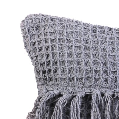 Декоративна наволочка Homla VAFFEL 45x45 см Сірий 214665 фото - 2