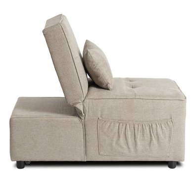 Кресло мягкое раскладное Mebel Elit IBERIS Бежевый - 4 Кресло мягкое раскладное Mebel Elit IBERIS Бежевый ME.IBERIS/BZ/T/FW67 фото - 4