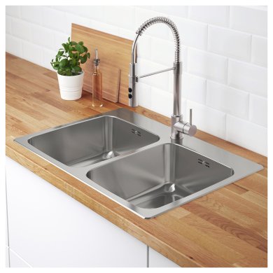 Двойная мойка LANGUDDEN - 3 IKEA Двойная мойка LANGUDDEN (ИКЕА ЛОНГУДДЕН) 19157487 фото - 3