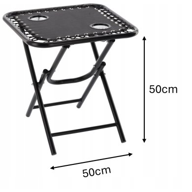 Складаний туристичний стіл Garden Line 50 см Чорний LEZ2739 фото - 11