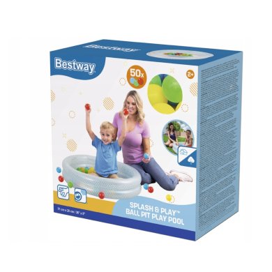 Надувний дитячий басейн Bestway 51141 91х20 см Білий - 9 Надувний дитячий басейн Bestway 51141 91х20 см Білий BES51141 фото - 9