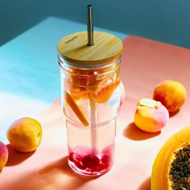 Стакан с кришкою и трубочкой Homla MINNOW 600 мл Прозрачный - 5 Стакан с кришкою и трубочкой Homla MINNOW 600 мл Прозрачный 228154 фото - 5