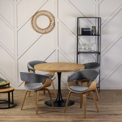 Обідній стілець Mebel Elit GARY Welur Сірий ME.GARY/P/DZ/V/DG/K фото - 9