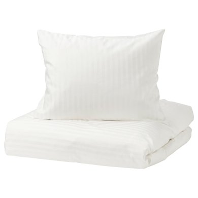 IKEA Комплект постільної білизни NATTJASMIN 150х200 см Білий (ИКЕА NATTJASMIN) 00337177