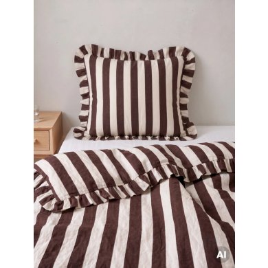Комплект постельного белья Homla TIFFANY 140x200 см Экрю 245641 фото - 6
