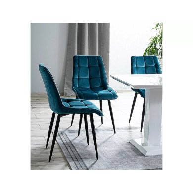 Обідній стілець Signal CHIC Welur Бірюзовий CHICVCTU фото - 2