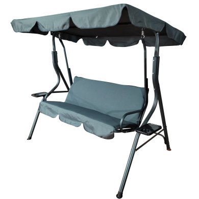 Садовые качели Garden Line 170x110x153 см Антарцит - 3 Садовые качели Garden Line 170x110x153 см Антарцит KRE3088 фото - 3