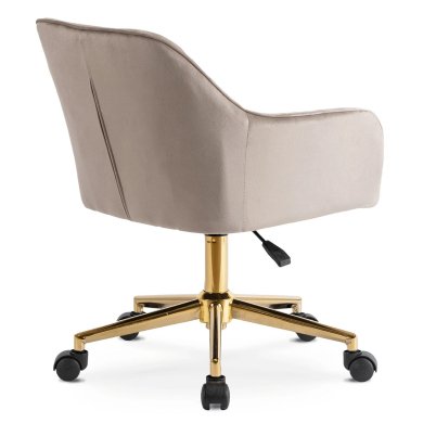 Офисное кресло Mebel Elit KONOR Welur Бежевый ME.KONOR/BZ/ZL/V/FO фото - 4