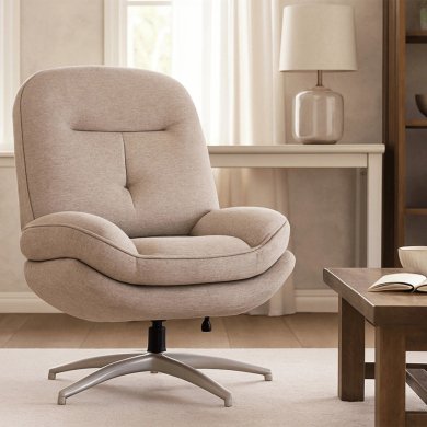 Кресло мягкое поворотное Mebel Elit MESA Бежевый ME.MESA/BZ/KR/T/FW фото - 7