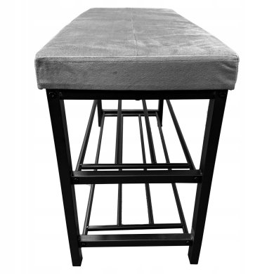 Скамейка для обуви Kontrast LOFT Welur Серый 6.01.83352 фото - 5