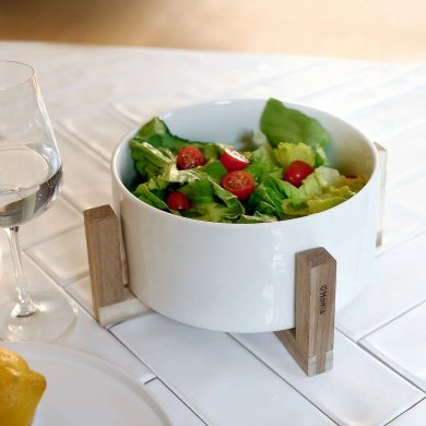 Салатник на подставке Homla FINCAN 20 см Белый 215962 фото - 5