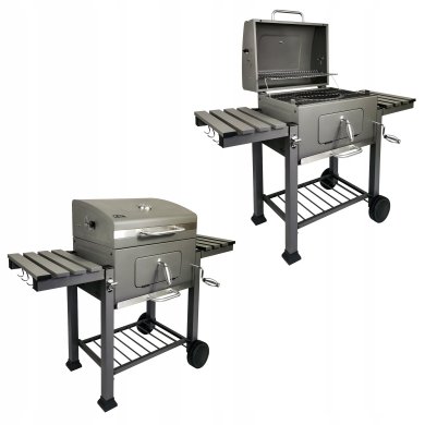 Угольный гриль с чугунной решеткой Kontrast BBQ1010 Серебристый - 3 Угольный гриль с чугунной решеткой Kontrast BBQ1010 Серебристый 5.22.14218 фото - 3