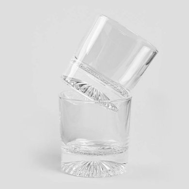 Набор стаканов для виски Homla PUERTO 300 мл 2 шт Прозрачный 239642 фото - 2